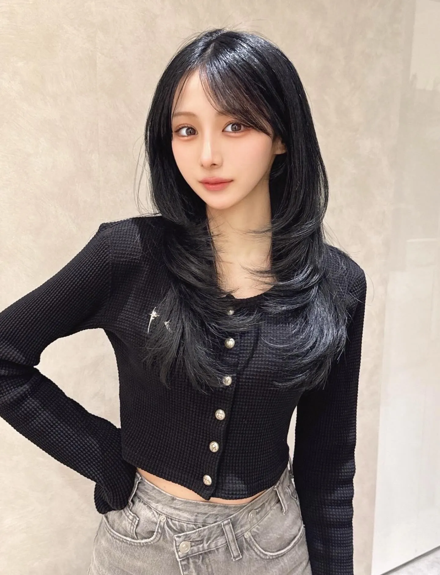 🤍ストレートと巻き、両方の雰囲気を楽しむことが出来る