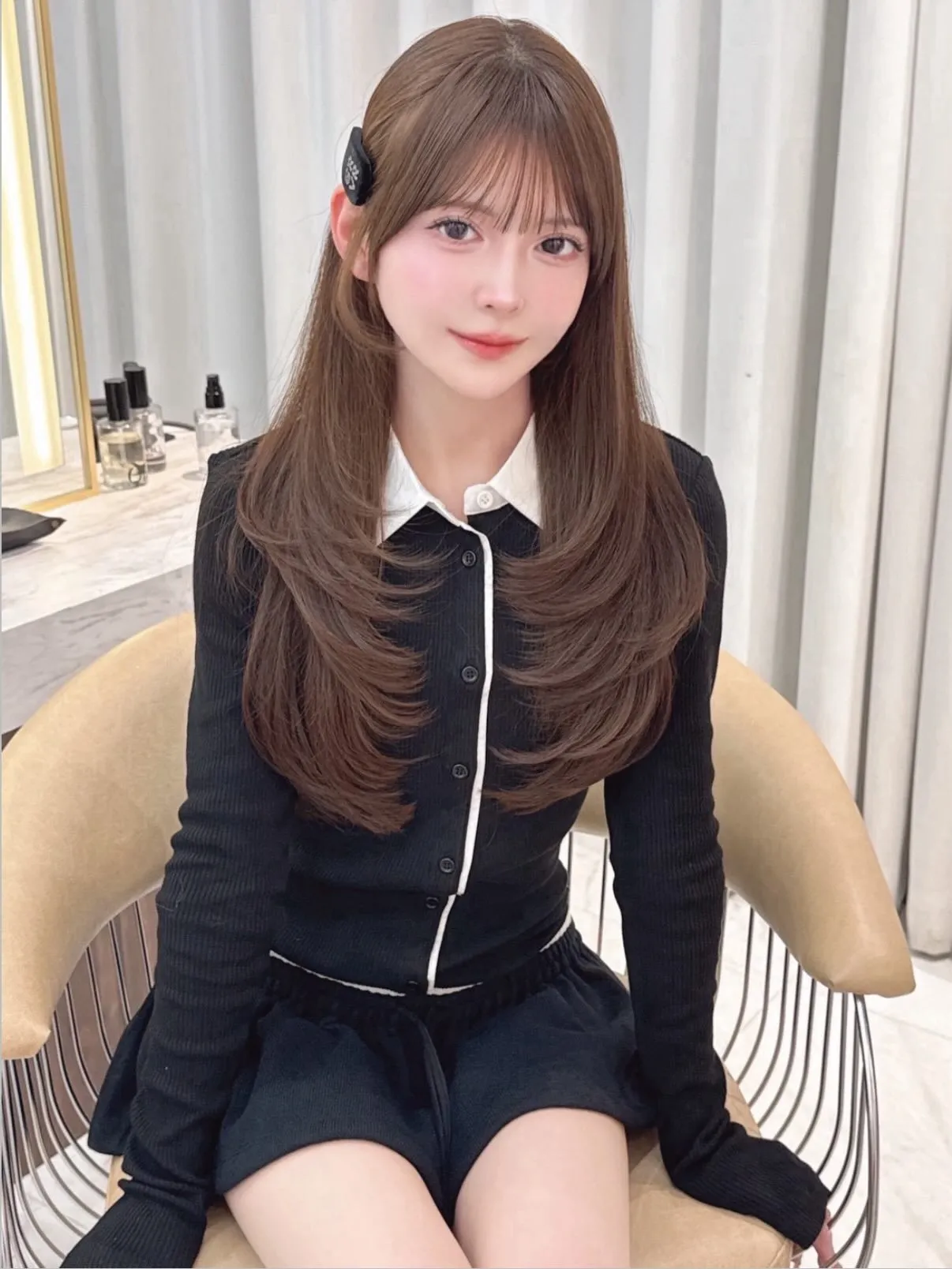 ブリーチ無しミルクティーベージュ