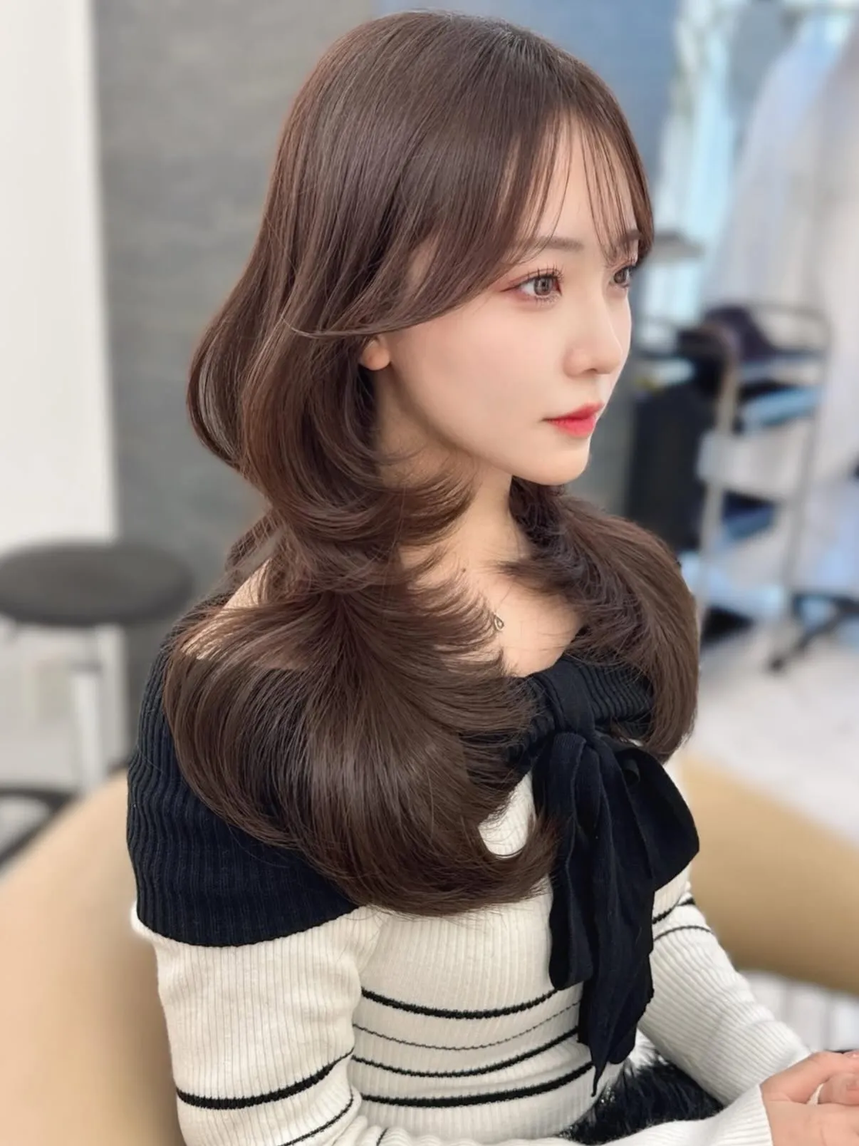 面長さんにオススメのレイヤーカット